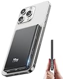 Ultra Slim iPhone Powerbank für Magsafe, Ntaanoo Magnetische Power Bank...
