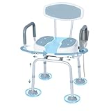 Bostar 360° Drehbarer Duschstuhl Duschsitz, Duschhocker Badhocker...