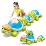 HILKKET Baby Krabbel Spielzeug ab 3 6 9 Monate, 3 PCS Schildkröten...