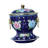 Baoblaze Cloisonné-Hot Pot, Emaille-Topf, Kochgeschirr, stabil, mit...