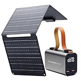 ALLPOWERS PB100 Powerbank mit SP001 21W Faltbares Solarpanel, 24000 mAh...