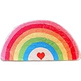 Badezimmerteppich Regenbogen Badematte rutschfest,Weiche...