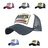 Joligiao Baseballcap Cap mit Mesh-Einsatz Trucker Cap Classic Unisex...