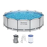 Bestway Steel Pro MAX Frame Pool-Set mit Filterpumpe Ø 366 x 100 cm,...