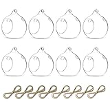 Sziqiqi 8 Stücke 8cm Kreative Haus Hängende Glasball Romantische...