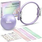 EgoNova Pilates Ring Set: 35cm Magic Circle mit doppelten gepolsterten...