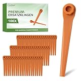 FourShow 100 Stück PA6 Ersatzmesser RotorCut Kompatibel mit Rasentrimmer...