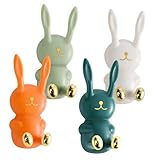 NIYANGLE 4 Stück Dekorative Wandhaken Kaninchenform Selbstklebend...