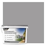 derendo Premium Silikonharz Fassadenfarbe Grau Wetterschutz Abperleffekt...