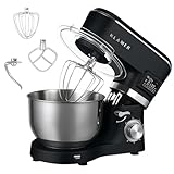 KLAMER Küchenmaschine Classic 1400 W – 5,5 L Rührschüssel aus...