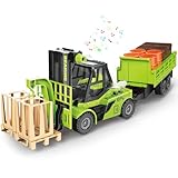 Mostop 1/16 Gabelstapler mit Anhänger BAU-Spielzeug,...