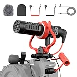 SMALLRIG Videomikrofon, Dual Input Videomic, mit Stoßdämpfung Shock...