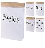 Lifestyle Lover Papiersack Paper Bag eckig aus Kraftpapier Papierkorb...