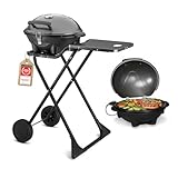 TZS First Austria - Elektrogrill 2 in 1 Tischgrill & Standgrill 2400W -...