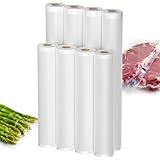 Pfloge® Vakuumierbeutel, 8 Rollen Vakuumierfolie, 4 stk 20 * 300cm & 4 stk...