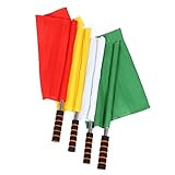 ibasenice 4 Stück Befehlsflagge Farbig Beamte Schiedsrichterfahne Sport...
