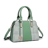 Miss Lulu Handtasche Damen Retro Streifen Umhängetaschen Elegante Näh...