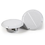 HAVA 2er Pack, Outdoor Einbaulautsprecher, 15W RMS, 80W Musikleistung
