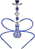 RMAN Shisha Set 55cm Wasserpfeife Hookah Komplett mit 2 Schläuche...