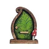 SETOFI Feentür Wichteltür, Holz-Feentüren, Elfen-Türen,...