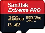 SanDisk Extreme PRO microSDXC UHS-I Speicherkarte 256 GB + Adapter &...