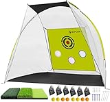 SAPLIZE Einschlagresistentes Golfnetz für den Garten, 20% größere...
