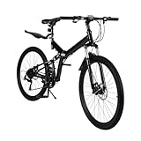26 Zoll Mountainbike 21-Gang Klappfahrrad Mountainbike Erwachsenen Fahrrad...