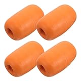 DEARMAMY 4 Stück Schwimmkugeln aus Robustem PVC mit Bissanzeiger Leuchtend...