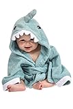 Lexikind Kapuzenhandtuch Baby: Frottee Bademantel - Babyhandtuch mit Kapuze...