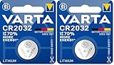 VARTA Batterien Knopfzelle CR2032, 1 Stück, Lithium Coin, 3V,...