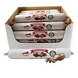 Leiky Käsewurst mit Bergkäse für Hunde, 28 x 100 g – schnittfeste...