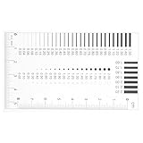 Hemobllo Fehlererkennungswerkzeug Kunststoff Risslehre Transparent...