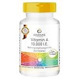 Vitamin A 10.000 I.E. - 250 Tabletten - 3000μg pro Einheit - Retinylacetat...