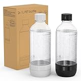 Mycket Soda Maker Flaschen, 2 x 1L Carbonating Bottles, BPA-frei...