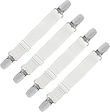 LIHAO 4 Stück Bügeltischspanner Verstellbar Bettlakenspanner...