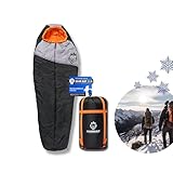 FARKAS Schlafsack Winter Wasserdicht & [hohe Wärmeleistung] | Ultraleicht...