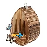 Schmetterlingshaus aus Holz, natürlicher Lebensraum mit Futterstation für...