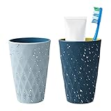 Yemiany Zahnputzbecher, 2 Stück Robuste Sturzsichere Zahnputzbecher...
