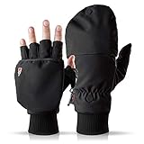 Heat 2 Fingerlose Handschuhe und Fäustlinge Kombination, warme...