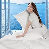 LIANLAM Luxuriöses kanadisches weißes Gänsedaunenkissen, King-Size, 750+...