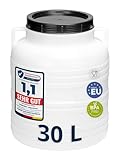 Garronda 30 Liter Weithalsfass aus BPA-freiem Futtertonne Fass...