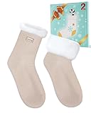 SukModen Kuschelsocken Damen Warme Thermosocken, Flauschige Wollsocken...