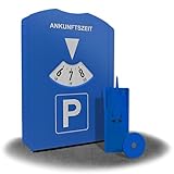 kinoco Parkscheibe mit Eiskratzer - 2 in 1 Parkuhr für Auto und Motorrad...