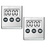 2 pcs Kurzzeitmesser Küchentimer Digital Timer Küchenwecker Stoppuhr...