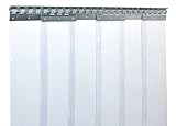 PVC Streifenvorhang Lamellen 2x200mm Höhe 2,25m x Breite 1,20m, fertig...