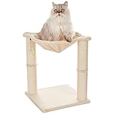 Amazon Basics Katzen-Kratzbaum mit Haus, Hängematte, Bett und Kratzstamm,...