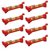 LAINIKE 8 Stück Schnurwasserwaage, Rot Wasserwaage Schnuur, Schnurlinien...