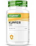 Kupfer - 365 Tabletten mit jeweils 2 mg - 1 Jahresvorrat - Laborgeprüft -...