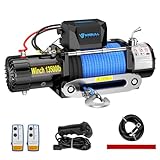 Anbull Elektrische Seilwinde 12V, 13 500 LBS/ 6 136 Kg Motorwinde Seilzug,...