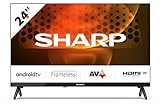 SHARP 24FH6EA HD Ready Frameless Android TV 60cm (24 Zoll), 3X HDMI, 2X...
